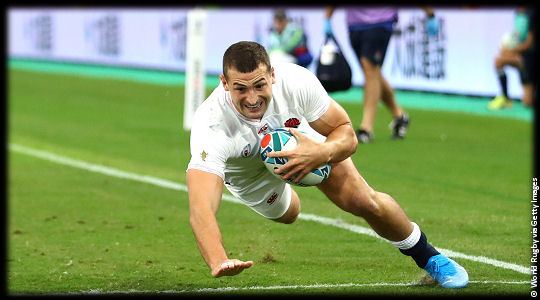 England v Australia QF1 Jonny May try RWC2019